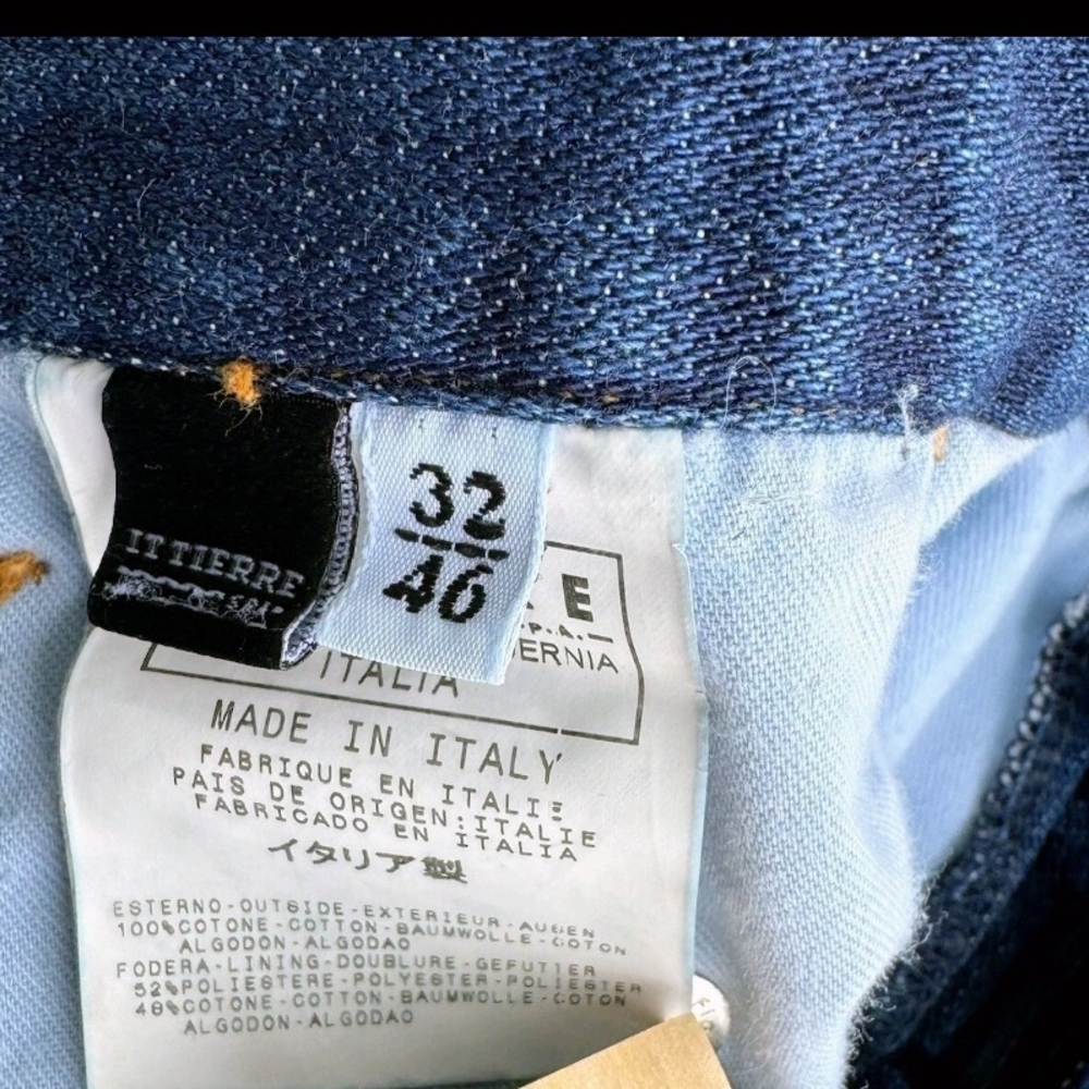 Dolce & Gabbana D&G Vintage Y2k Blue Jean Denim Cargo Skirt Size 46/6-8 US Women - Picture 5 of 7